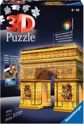 Puzzle 3D luminos Ediția de noapte Arcul de Triumf