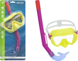 Masca de snorkeling pentru copii cu tub galben și roz Bestway