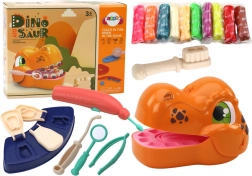 Set creativ dentist dinozaur cu plastilină și accesorii