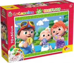 Puzzle maxi față-verso COCOMELON 2 în 1, 35 de piese, 70 × 50 cm