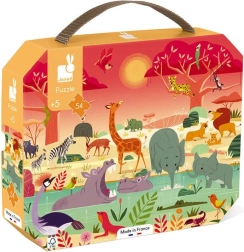 JANOD Puzzle în valiză Savana 54 piese