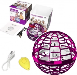 Sfera zburătoare Flynova LED roz 10 cm