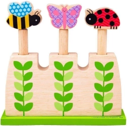 Turnul de stivuire Garden de la Bigjigs Toys