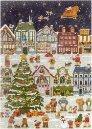 RoboTime puzzle Ajunul Crăciunului cățelușilor 1000 piese