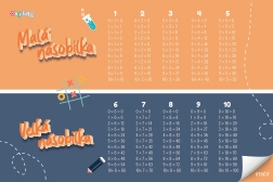 Suport educațional dublu-fețe pentru birou 60 × 40 cm pentru clasele primare