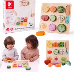 Set de tăiat legume din lemn Classic World