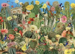 Puzzle COBBLE HILL Grădina de cactuși 1000 piese