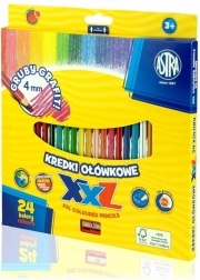 Astra creioane colorate cu mina XXL 24 buc