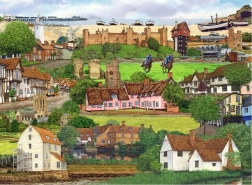 Puzzle Ravensburger Evadare în Suffolk 500 piese