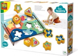 puzzle cu forme pentru cei mici safari tiny talents