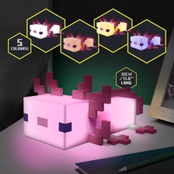 Lampă de birou Minecraft Axolotl