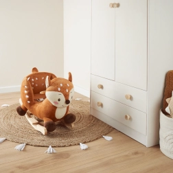 Bieco căprioară balansoar cu scaun de siguranță