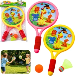 Set de badminton pentru copii cu animăluțe