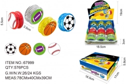 Minge yo-yo sportivă cu efecte luminoase 5,5 cm