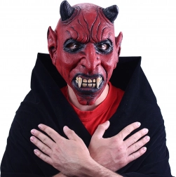 Mască diavol latex înfricoșătoare