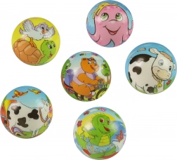 Minge de sărit din spumă Animale 6 cm