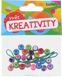 Mărgele colorate cu șnur