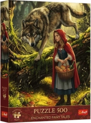 Puzzle Premium Plus 500 Scufița Roșie și lupul
