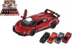 Model auto Lamborghini Veneno metal/plastic 13 cm cu retragere