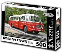 Puzzle RETRO-AUTA Škoda 706 RTO MTZ 500 piese