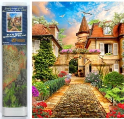 Pictură cu diamante Orașul Vechi 30x40 cm