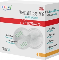 Tampoane pentru sâni Akuku ultraabsorbante pentru alăptare, 30 buc