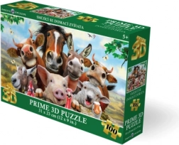 Puzzle 3D Animale de casă zâmbitoare