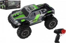 RC camionetă de teren gri-verde cu telecomandă