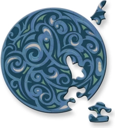 Curiosi puzzle rotund Picoli Vânt 33 piese