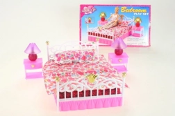 Dormitor pentru păpuși Glorie cu veioze luminoase