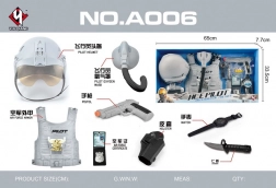 Set mic muz pilot cu pistol interactiv și cască reglabilă