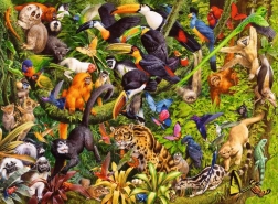 Puzzle Ravensburger Pădure tropicală XXL 200 piese