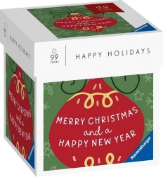 RAVENSBURGER Puzzle Happy Holidays: Sărbători fericite și un An Nou fericit 99 piese