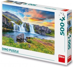 Puzzle DINO Cascada islandeză 500 de piese