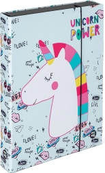 Cutie pentru caiete format A4 Jumbo cu motiv Unicorn