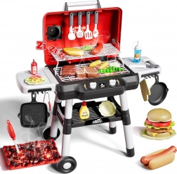 Grătar de Jucărie pentru Barbecue cu LED-uri, set de 31 de piese Woopie