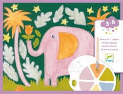 Djeco pictură cu paletă în junglă