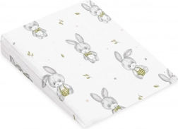 Husă din muselină pentru pernă de copii – plan înclinat NEW BABY Standard 30×37 cm, motiv Bunny