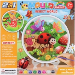 Fabricarea și pictarea mulajelor din ghips cu insecte – set creativ pentru copii