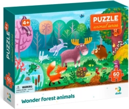 Puzzle Biomy animale de pădure 60 de piese