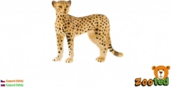 Figurină ghepard suplu 8 cm – model din plastic realist