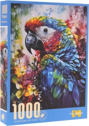 Puzzle cu 1000 de piese – papagal ara (70 × 50 cm)