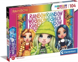 Puzzle Brilant Rainbow High: Poppy, Jade și Skyler 104 piese