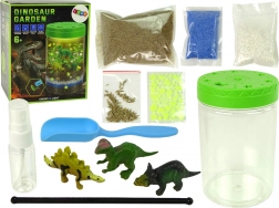 Decorațiune luminoasă Grădina Dino în borcan