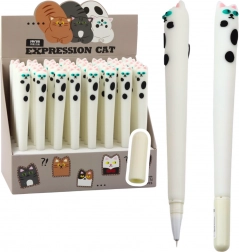 Pix cu gel Pisica Albă cerneală albastră