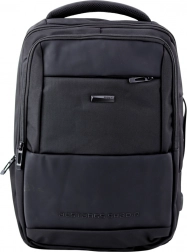Rucsac urban cu USB și curea de piept negru 26L
