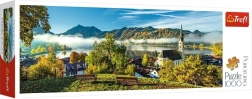 Puzzle panoramic deasupra lacului Schliersee 1000 de piese