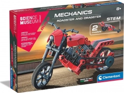CLEMENTONI SCIENCE & PLAY laborator mecanic: roadster și dragster 2 în 1