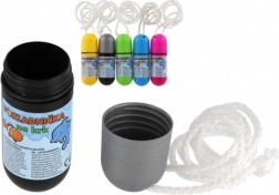 Pușculiță la gât cu șnur, 5 culori, plastic impermeabil