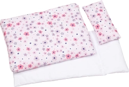 Set de lenjerie de pat pentru păpuși Blossom dream